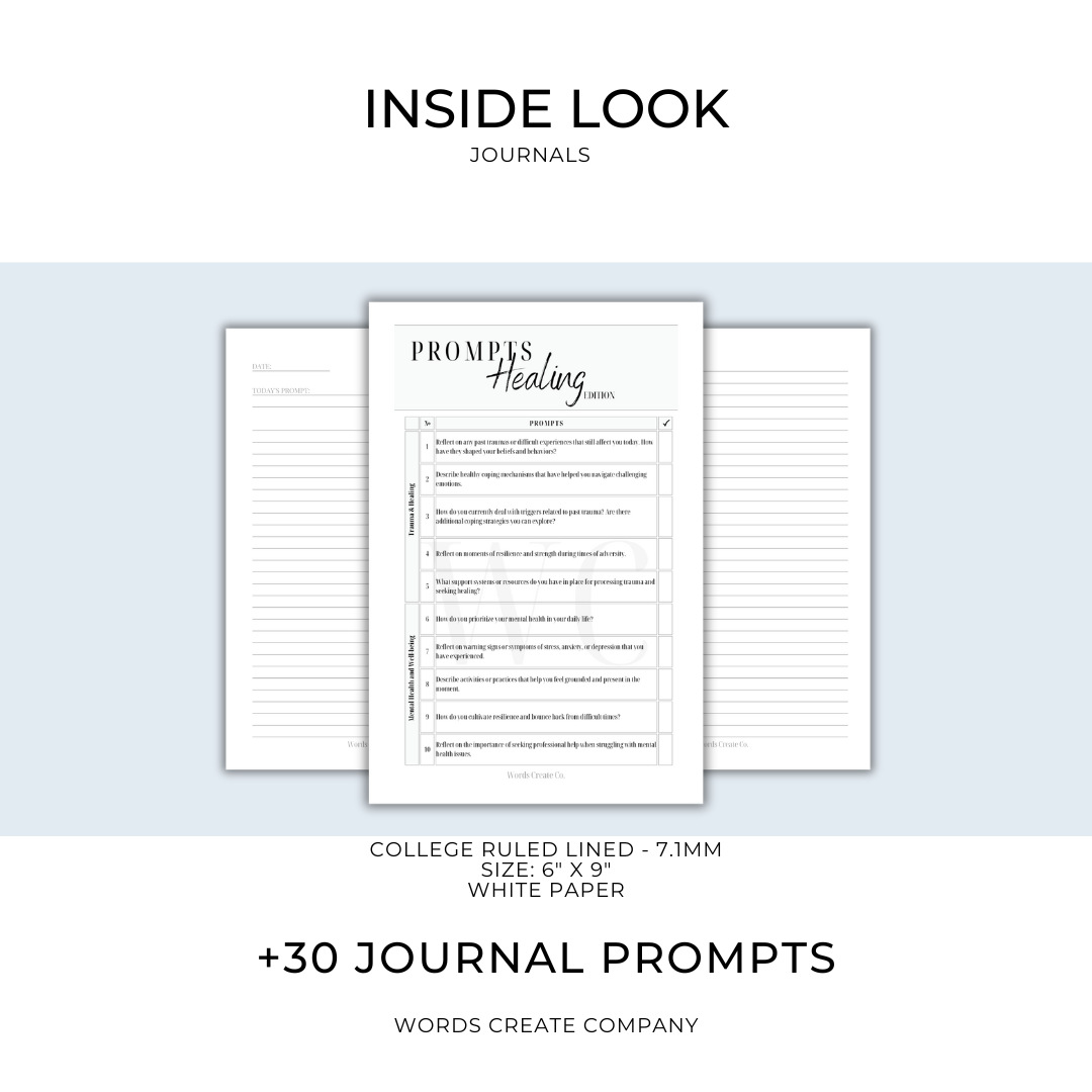 Healing - A Self-Guided Journal with Prompts