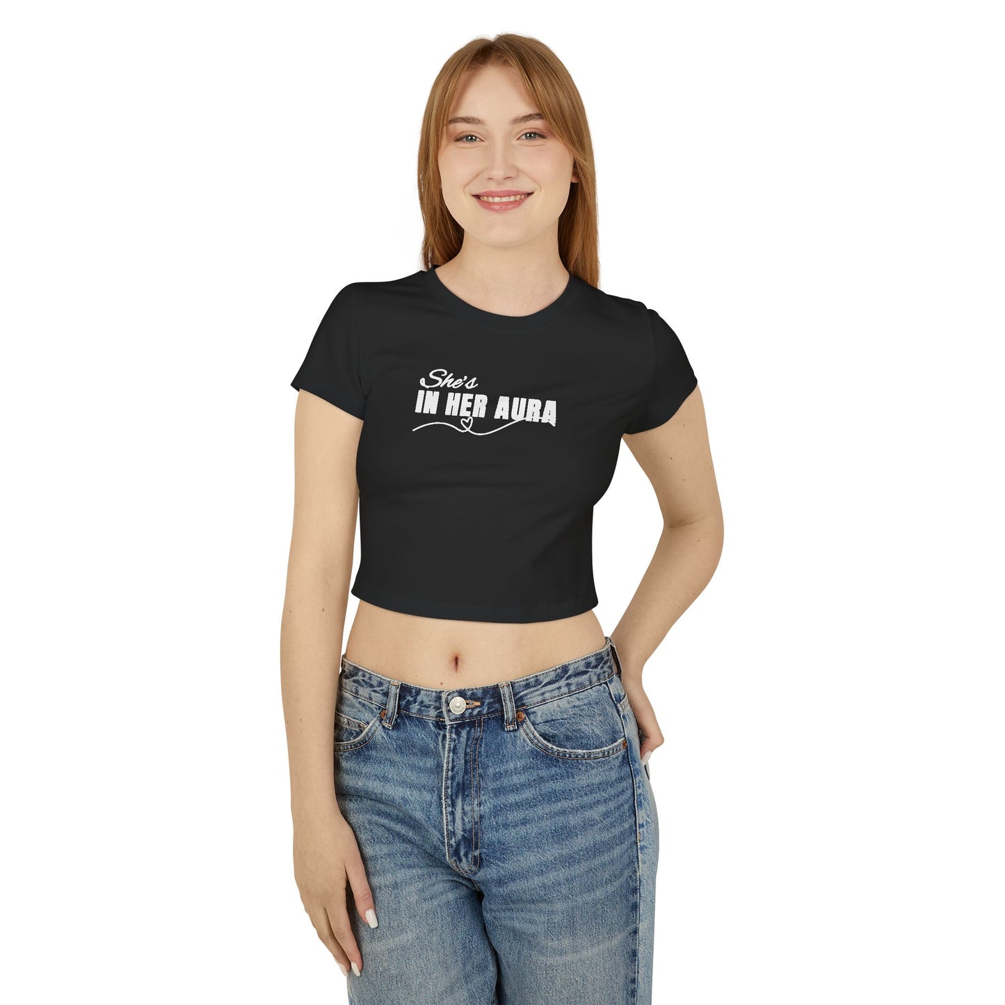 She's In Her Aura _ Women's Cropped Tee