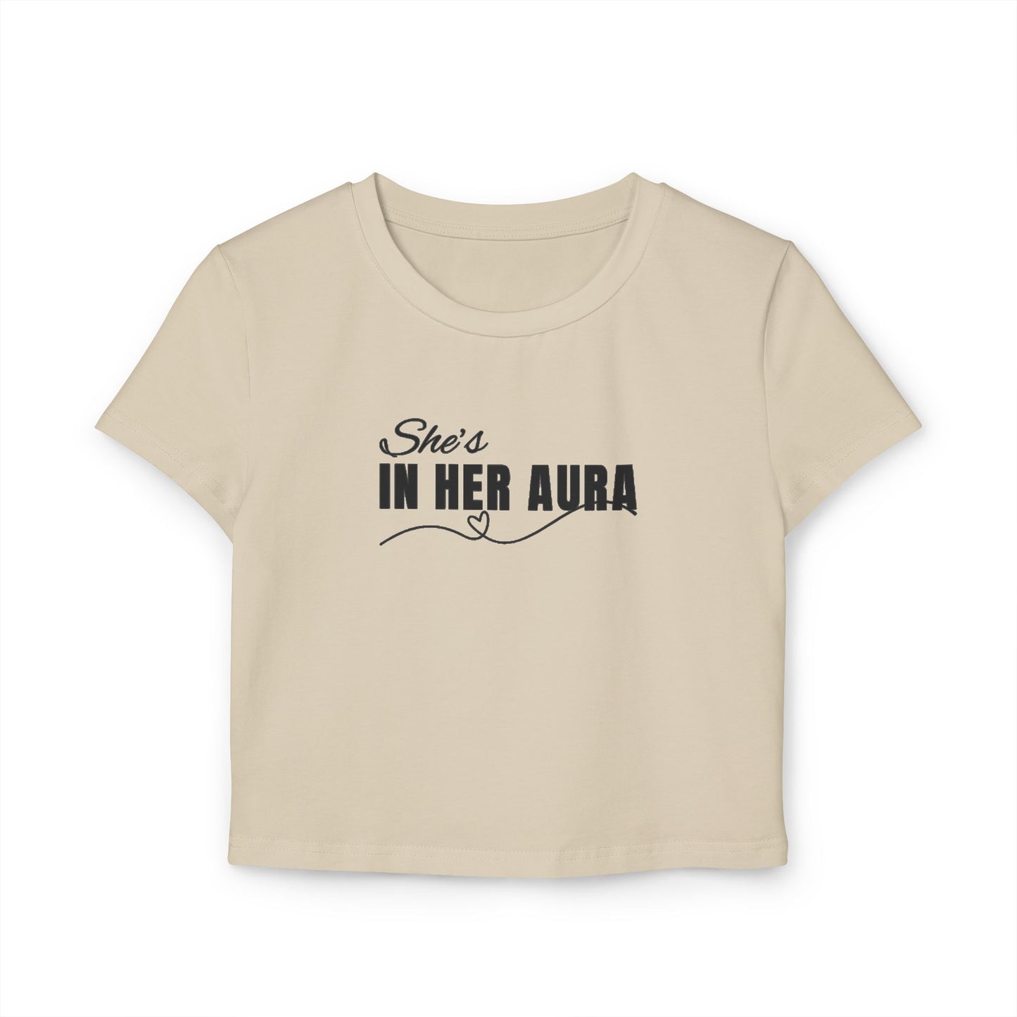 She's In Her Aura _ Women's Cropped Tee