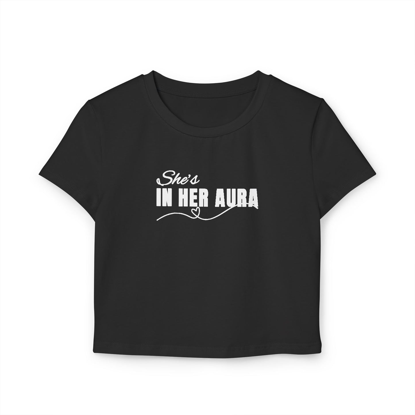 She's In Her Aura _ Women's Cropped Tee