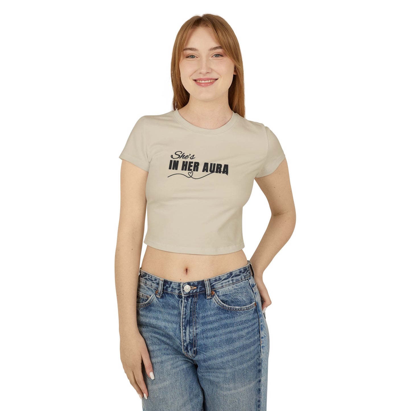 She's In Her Aura _ Women's Cropped Tee