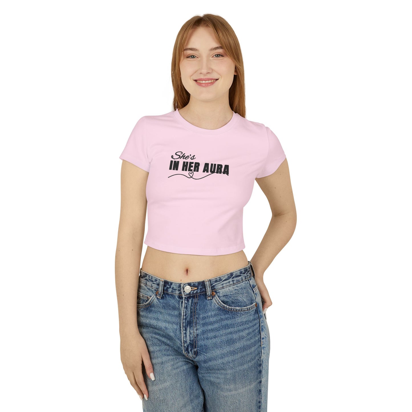 She's In Her Aura _ Women's Cropped Tee