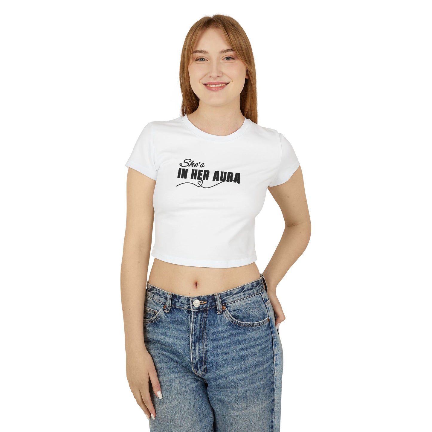 She's In Her Aura _ Women's Cropped Tee