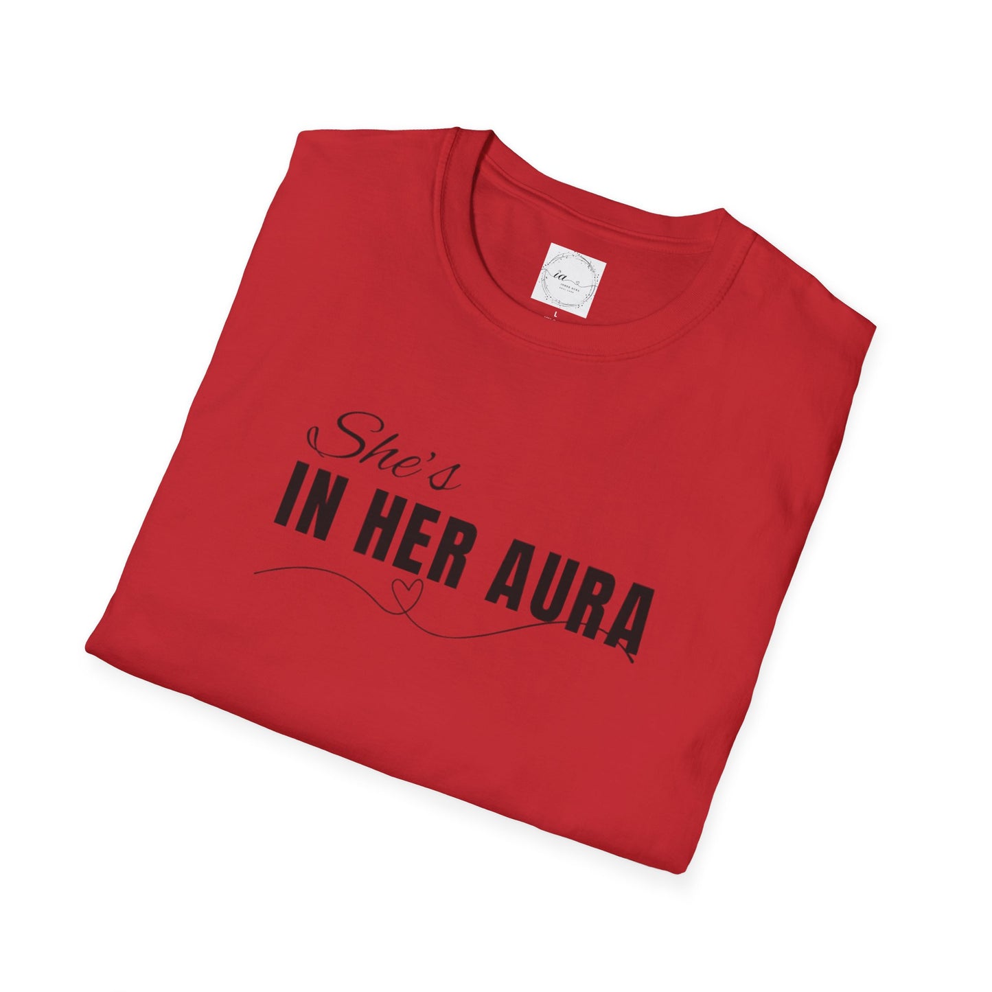 She's In Her Aura - Unisex Softstyle Tee