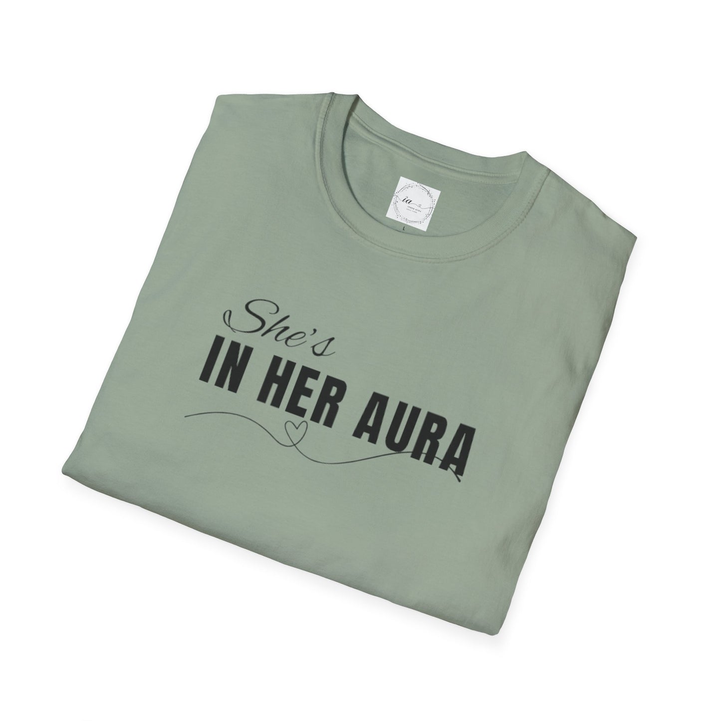 She's In Her Aura - Unisex Softstyle Tee