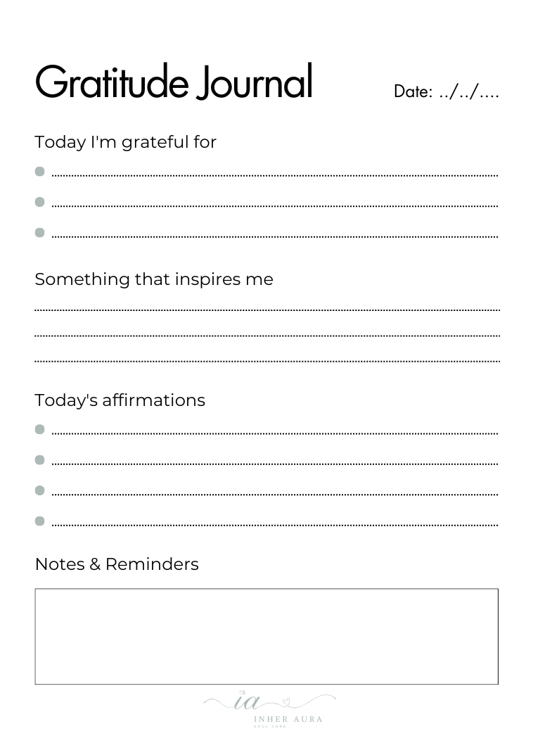 Gratitude Journaling Pages - Free Digital Download